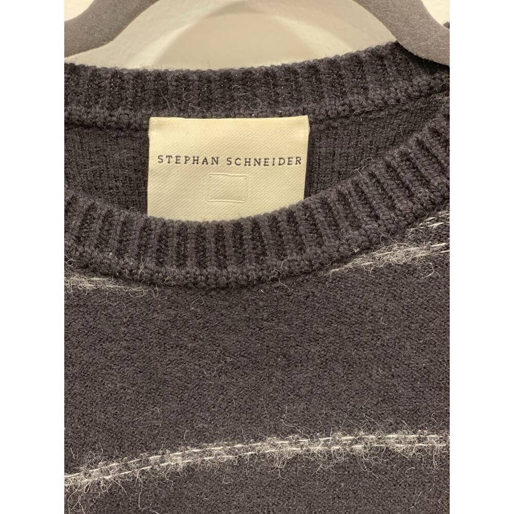 STEPHAN SCHNEIDER Wool/Alpaca Men’s Black & Gray Plaid Sweater Size 5 Small - Picture 2 of 8